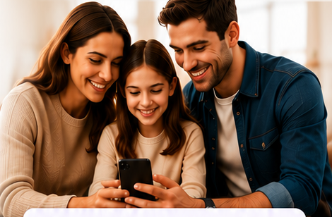 Familia utilizando MiCursoX